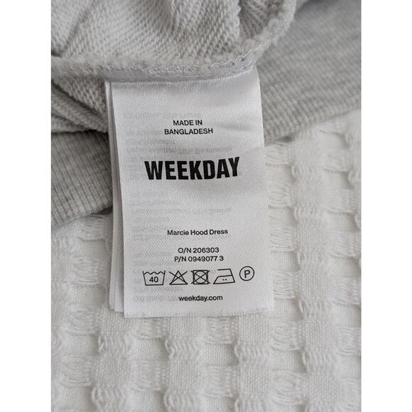 weekday marcie hood sweatshirt midi dress - Picture 8 of 16